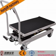 CE china supplier offers 1000kg cheap motorcycle lift table hand lift lift table