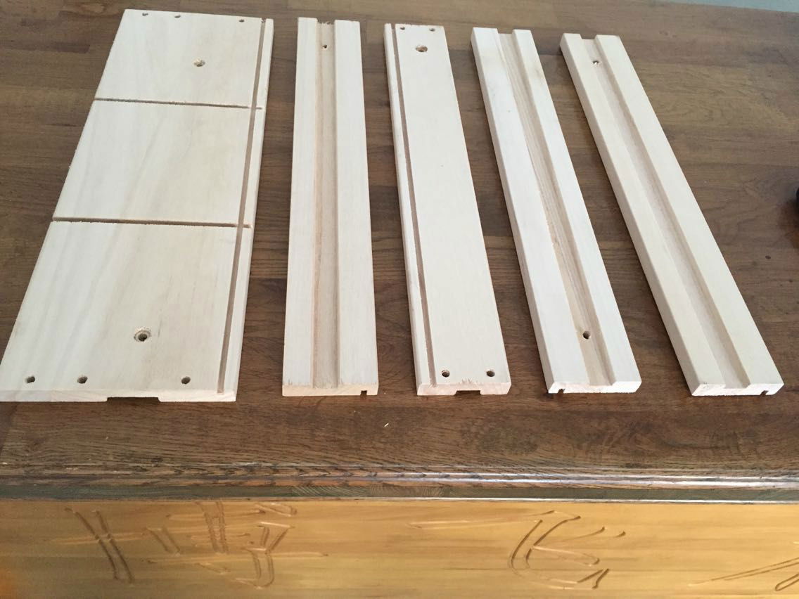 paulownia drawer components