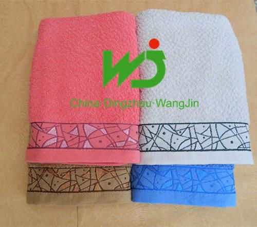 wholesale custom logo white 100% cotton 5 star hotel towel 4