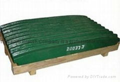 manganese steel Jaw crusher spare and wear parts jaw plate