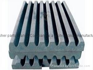 manganese steel Jaw crusher spare and wear parts jaw plate 5
