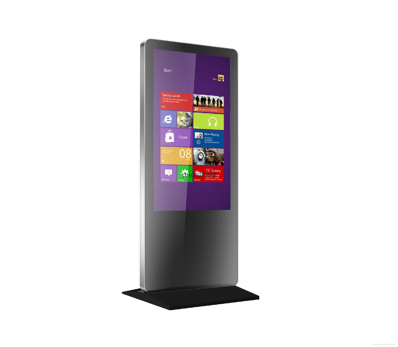 32-55inch Floor Standing PC AIO Capacitive Touch Display