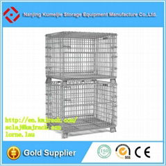 China Stacking Metal Wire Mesh Cage Container