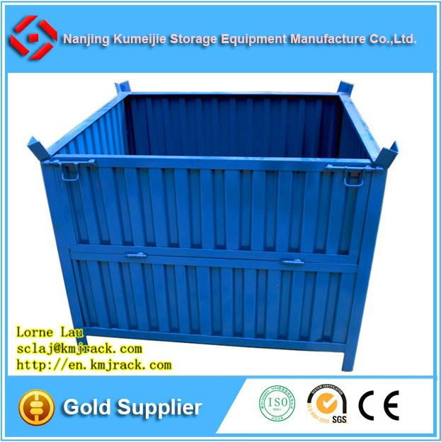 Foldable Large Storage Steel Mesh Pallet Box/Bin for Storage