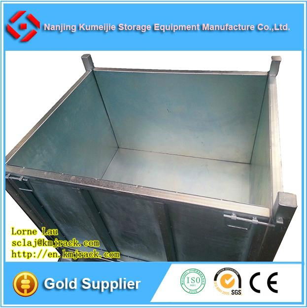 Foldable Large Storage Steel Mesh Pallet Box/Bin for Storage 5