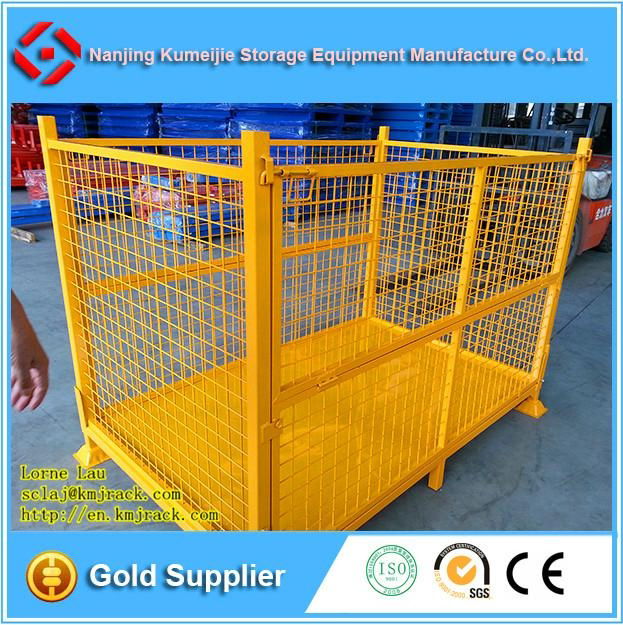 ISO Warehouse Steel Collapsible Wire Mesh Pallet Box 2