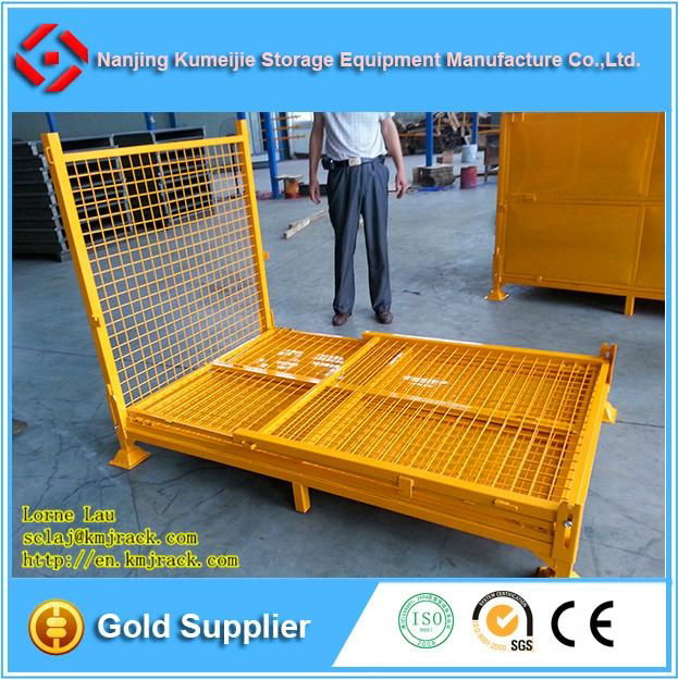 ISO Warehouse Steel Collapsible Wire Mesh Pallet Box 3