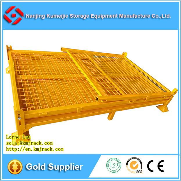 ISO Warehouse Steel Collapsible Wire Mesh Pallet Box 4