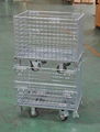 Steel Q235 Foldable Welded Wire Mesh Roll Container 4