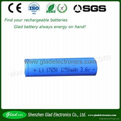 18650 1000mah battery li ion battery 3.7V rechargeable battery 