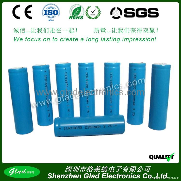 Hot sales 18650 3.7v cylinder lithium ion battery pack