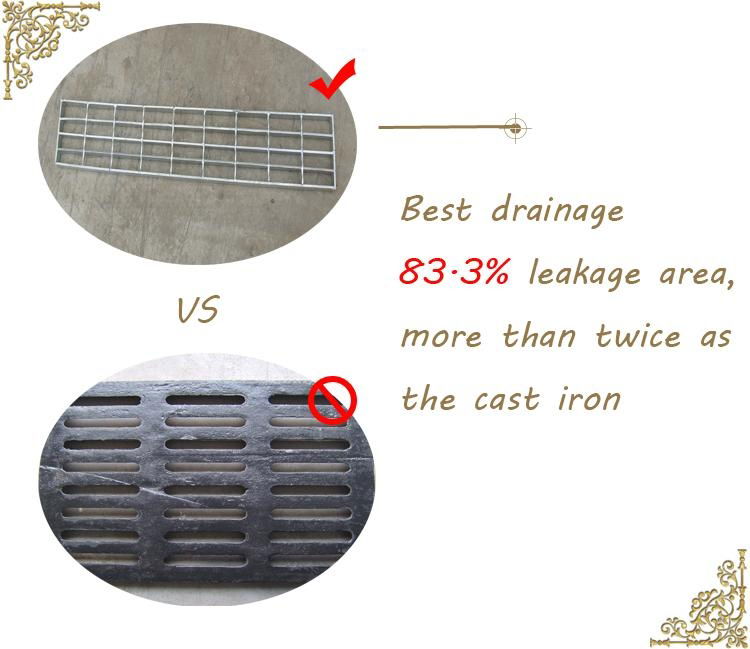 Made in China high quality serrated steel grating, bar grating, trench grating 5