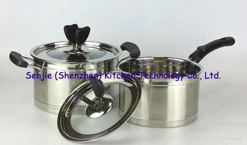 High quality stainless steel cookware holloware pot 4