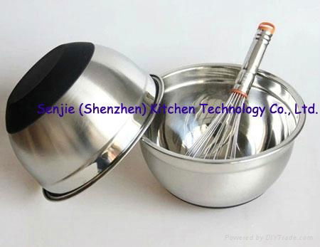 High quality stainless steel bowl  soup pots salad bowl  3
