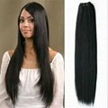 Supply brazilian human hair weft remy hair natural hair 2