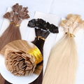 Keratin Flat Tip Hair Extension Brazilian Remy Human Hair 1