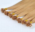 Brazilian Human Hair Extension Prebonded Keratin Nail Tip Hair Extension 4