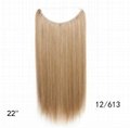 Remy Human Hair Flip in Hair Extension Halo Hair Weft 4