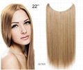 Remy Human Hair Flip in Hair Extension Halo Hair Weft 1