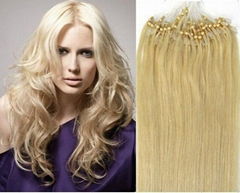 Micro Ring Loop Hair Extension 100% Brazilian Remy Hair Extensions