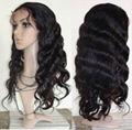 Virgin Brazilian Human Hair Lace Wig Full Lace Wig 5