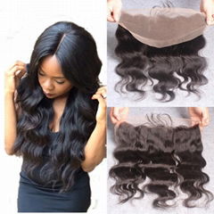 Brazilian Human Hair Lace Frontal 4X13inch Natural Hair