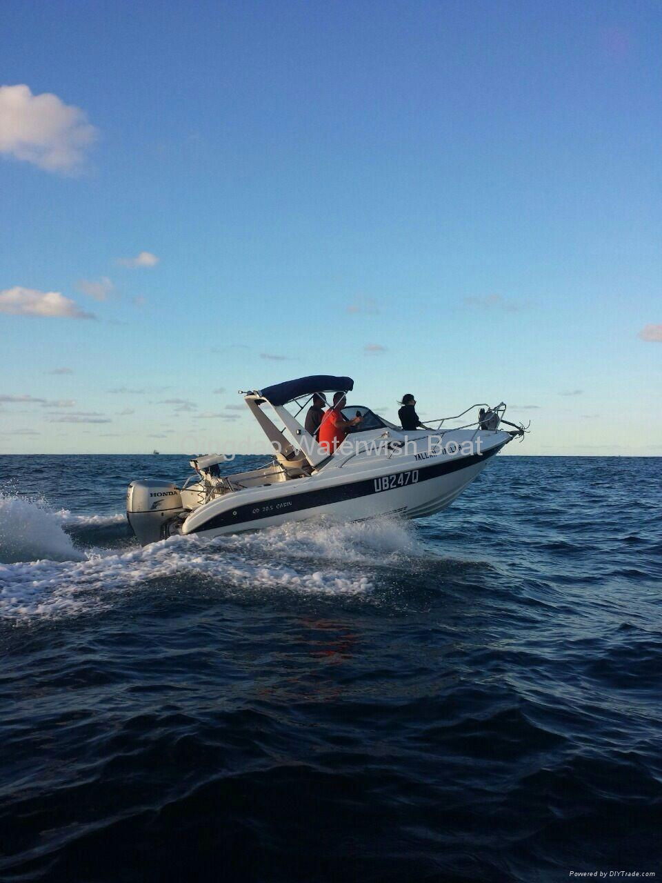 QD 20.5 CABIN Fiberglass motor boat