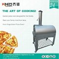 All stainless steel wood&charcoal outdoor pizza oven 4
