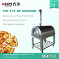 All stainless steel wood&charcoal outdoor pizza oven 5