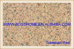 Tianshan Red Unsided rubbed slab