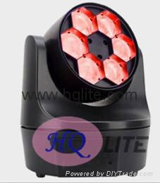 6PCS rgbw LED bee eye mini ZOOM moving head 2