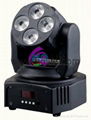 led mini moving head wash light:4*6IN1 15W rgbwa uv 2