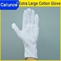 Hot Sale 80-90gsm Grade B Fabric Extra large White cotton work gloves 