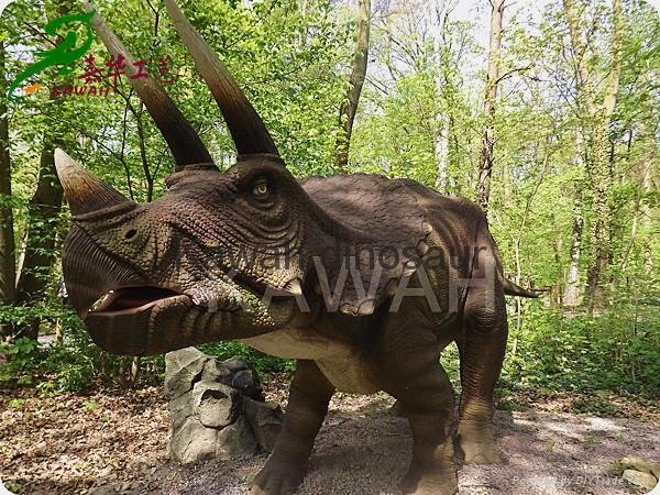 Hot! Animatronic dinosaur large realistic replica for exhibition 8 M Triceratops 2