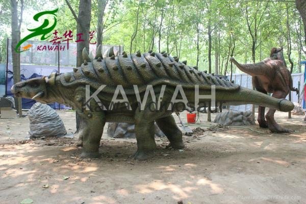 New realistic mechanical dinosaur replica for exhibition 5 M ankylosaur