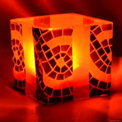 Glass Mosaic Candle Votive