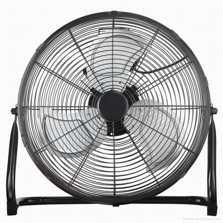 Quiet High Velocity Quality Metal 18 Inch 120W 45cm Floor Fan FE45D