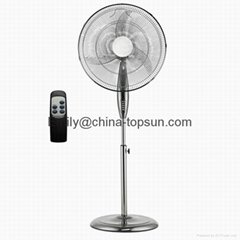 Electric 20 inch 80W Plastic Timer Remote Control Stand Pedestal Fan