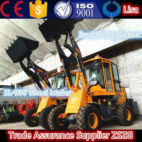 hot sale new style ZL36 3 ton compact wheel loader with ce made in China 2