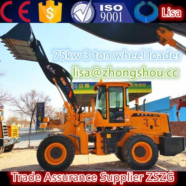 hot sale new style ZL36 3 ton compact wheel loader with ce made in China 4