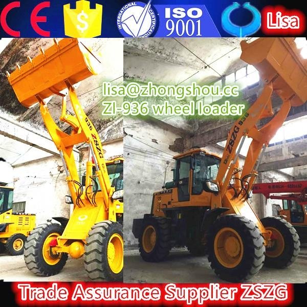 hot sale new style ZL36 3 ton compact wheel loader with ce made in China 5