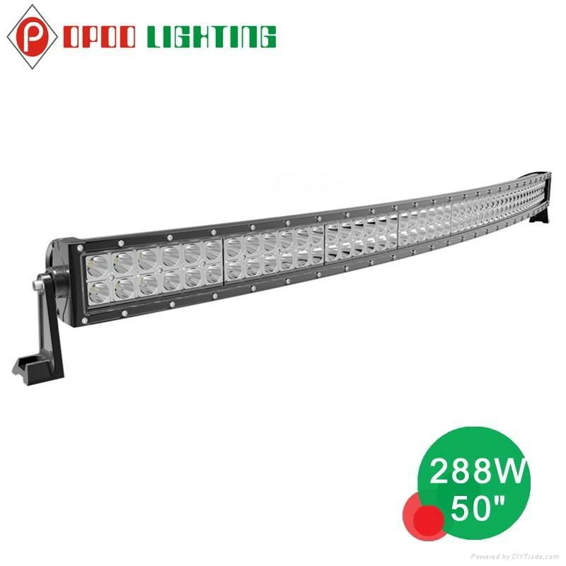 Hot 288W Led Light Bar, 50 inch Curved 288W Led Light Bar 2