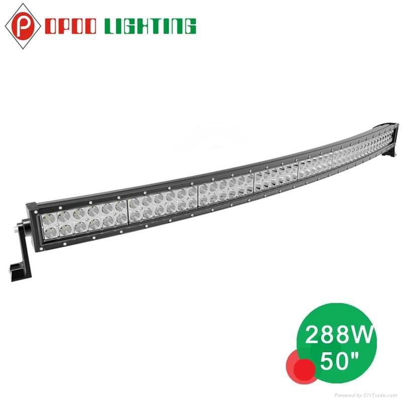 Hot 288W Led Light Bar, 50 inch Curved 288W Led Light Bar 3