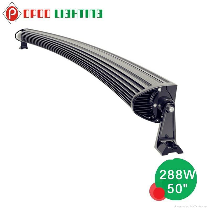 Hot 288W Led Light Bar, 50 inch Curved 288W Led Light Bar 4