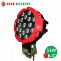 Car Accessories 51W Led Work Light, Offroad 51W Led Work Light 2
