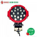 Car Accessories 51W Led Work Light, Offroad 51W Led Work Light 3