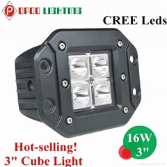 Top Hot 16W 4x4 3" Truck Cube Light