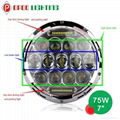 Newest 75W Hi/Low H4 H13 Round 7" Jeep Headlight 1