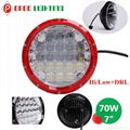 New 70W Hi/Low Jeep 7 Inch Led Headlight