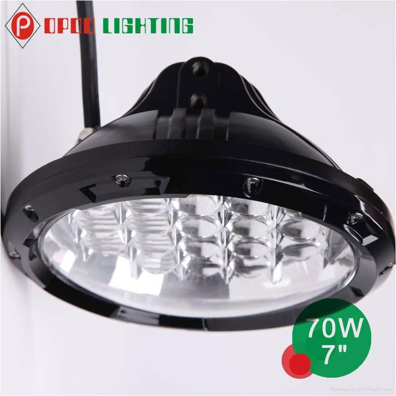 New 70W Hi/Low Jeep 7 Inch Led Headlight 4